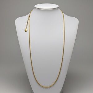 Betsey Johnson Gold Tone Mesh-Style Ball Chain